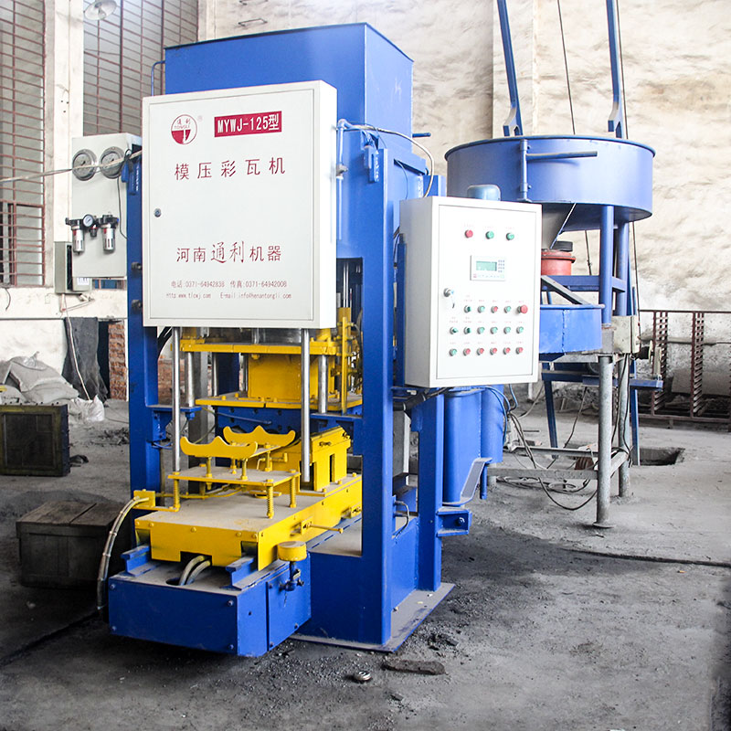 模壓式水泥彩瓦機用途，工藝流程